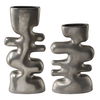 Free Flowing Nickel Vases Set/2 thumbnail 3