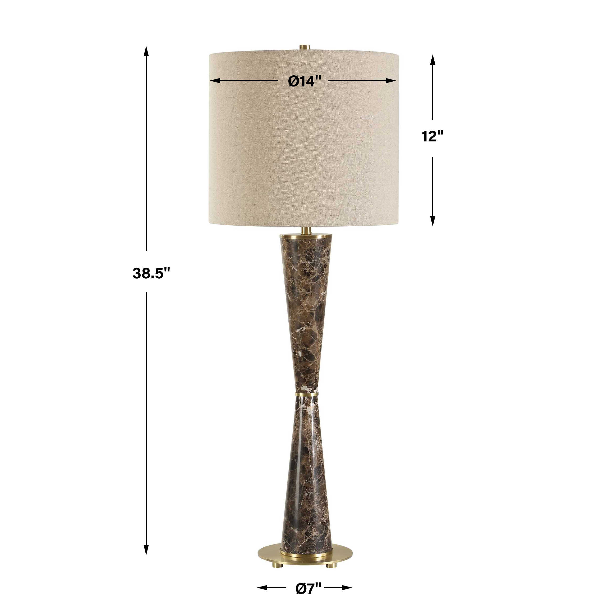 Jameson Marble Cones Table Lamp large image 