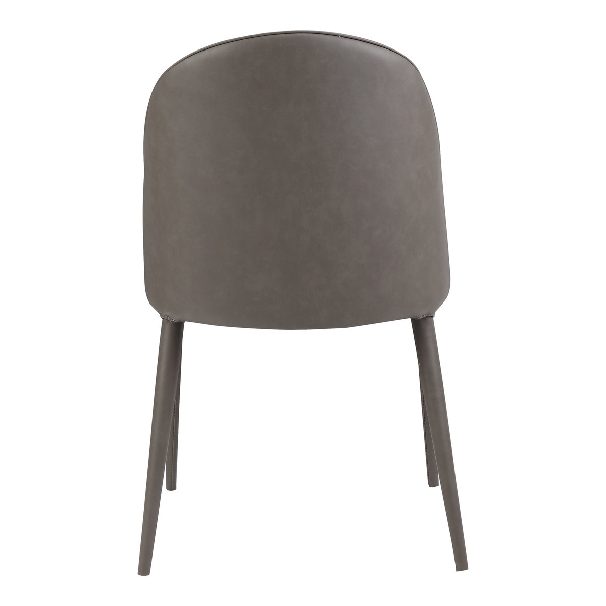 Burton Dining Chair Grey Vegan Leather - Set Of Two, by Moe's Home, 19" width x 33" height x 22" depth View 7