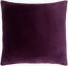 Cotton Velvet Accent Pillow, Decorative Pillow by Surya, 18" length x 18" width thumbnail