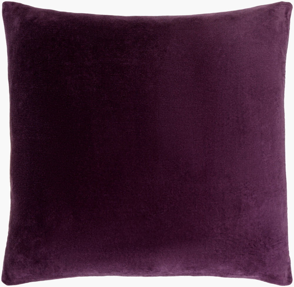 Cotton Velvet Lumbar Pillow Poly, Decorative Pillow by Surya, 13" length x 20" width