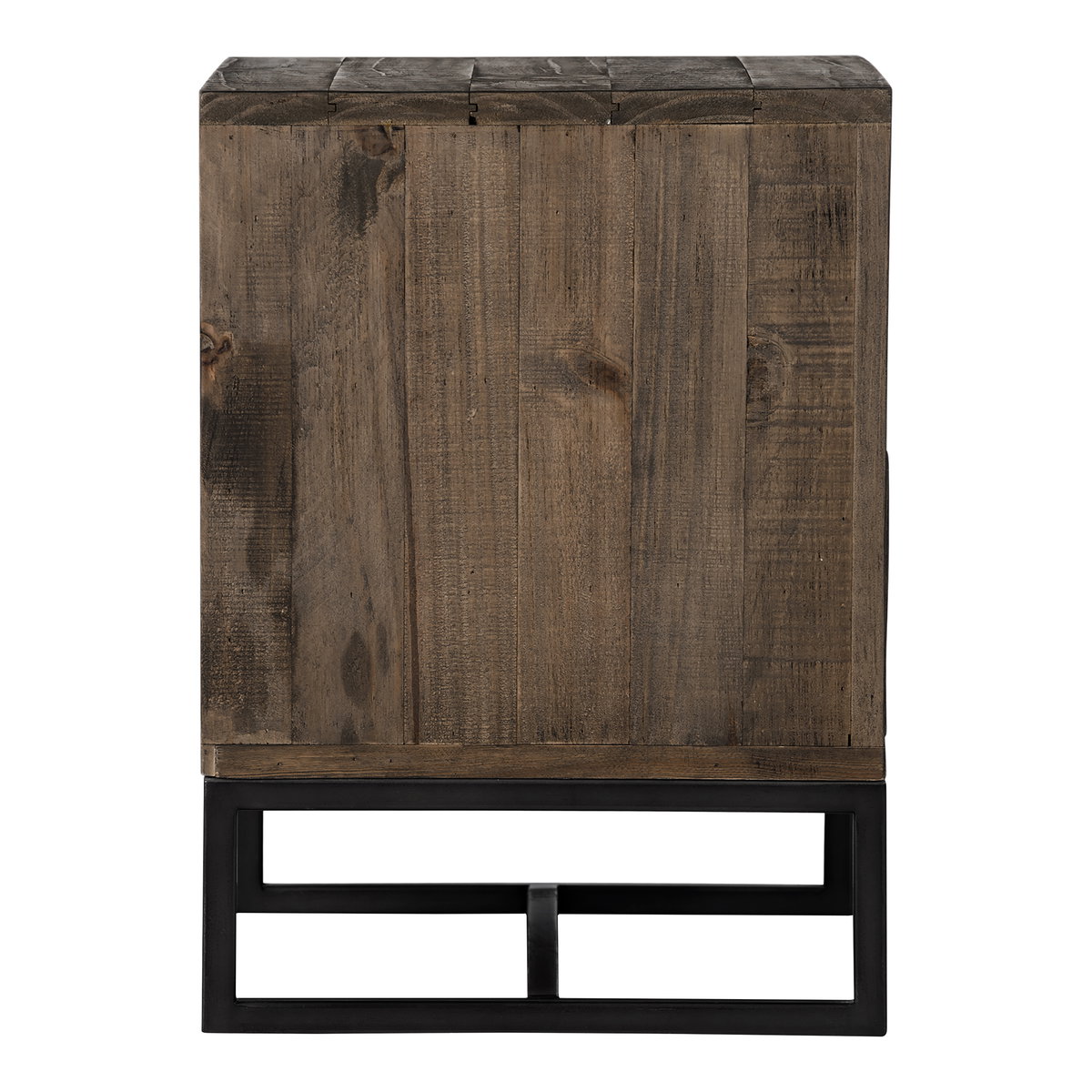 Elena Nightstand Light Brown, by Moe's Home, 26" width x 22" height x 16" depth View 3