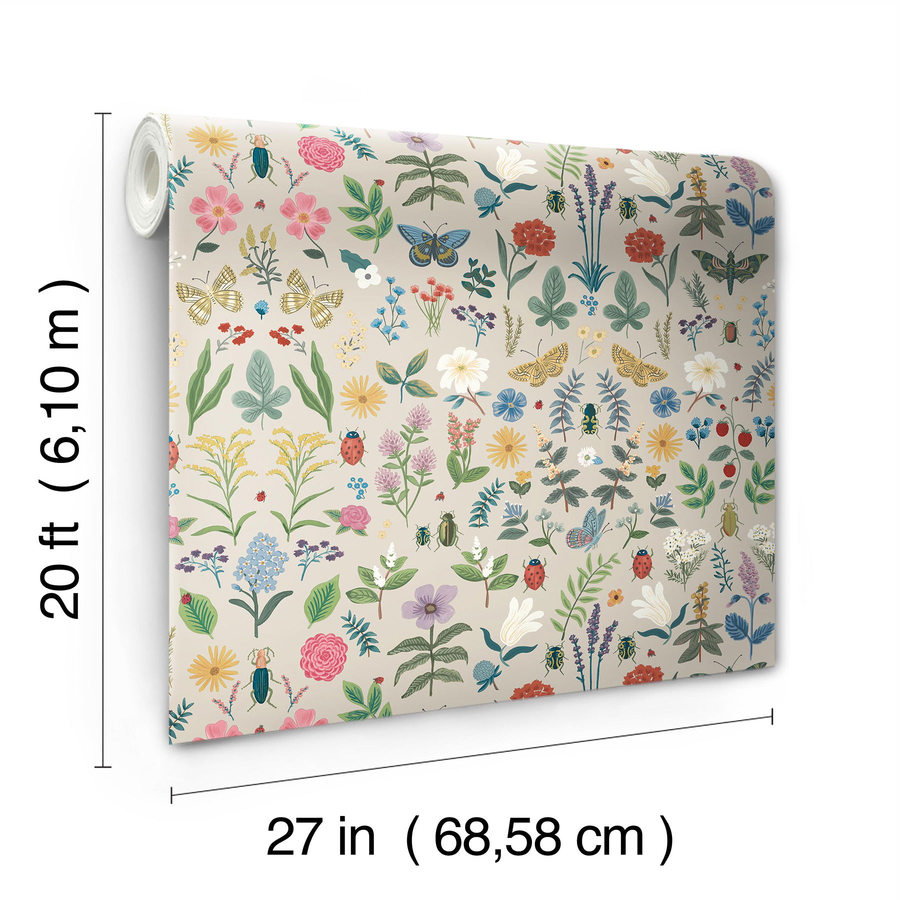 Curio Linen Peel & Stick Wallpaper large image 