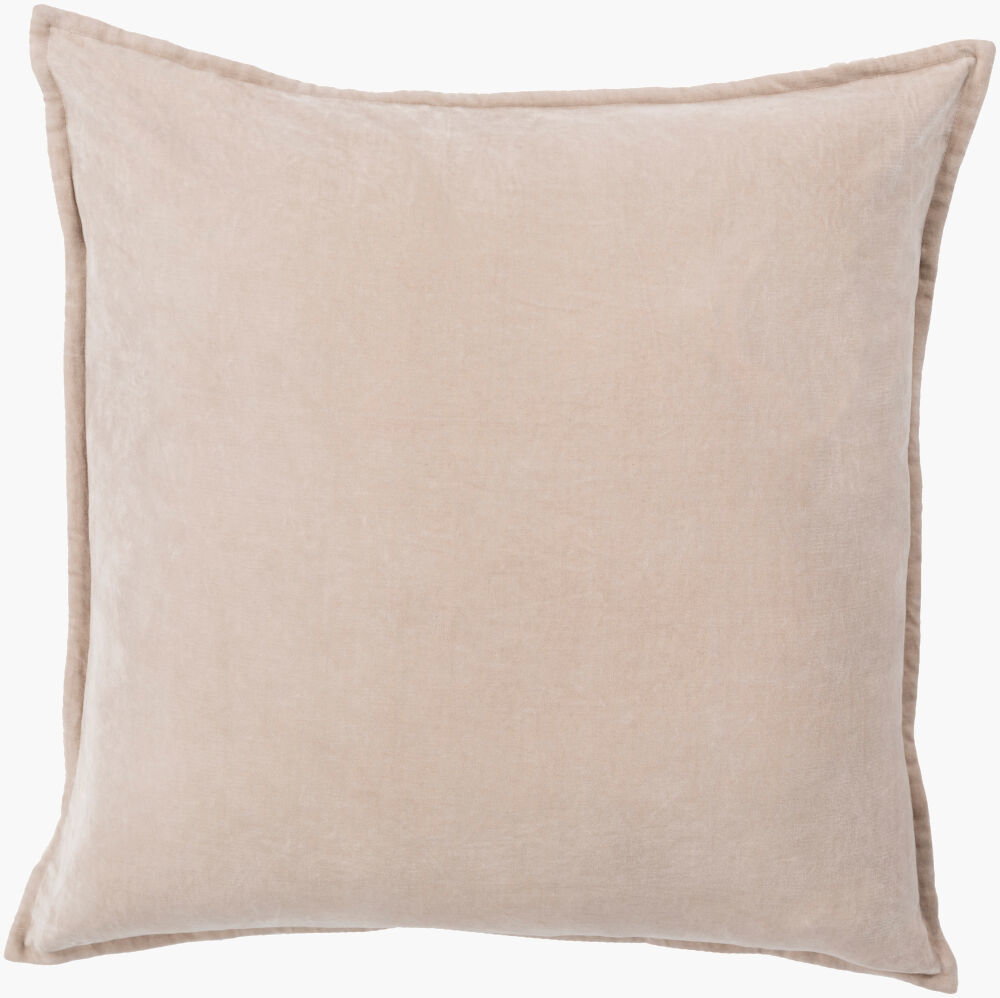 Cotton Velvet Lumbar Pillow Down, Decorative Pillow by Surya, 13" length x 19" width