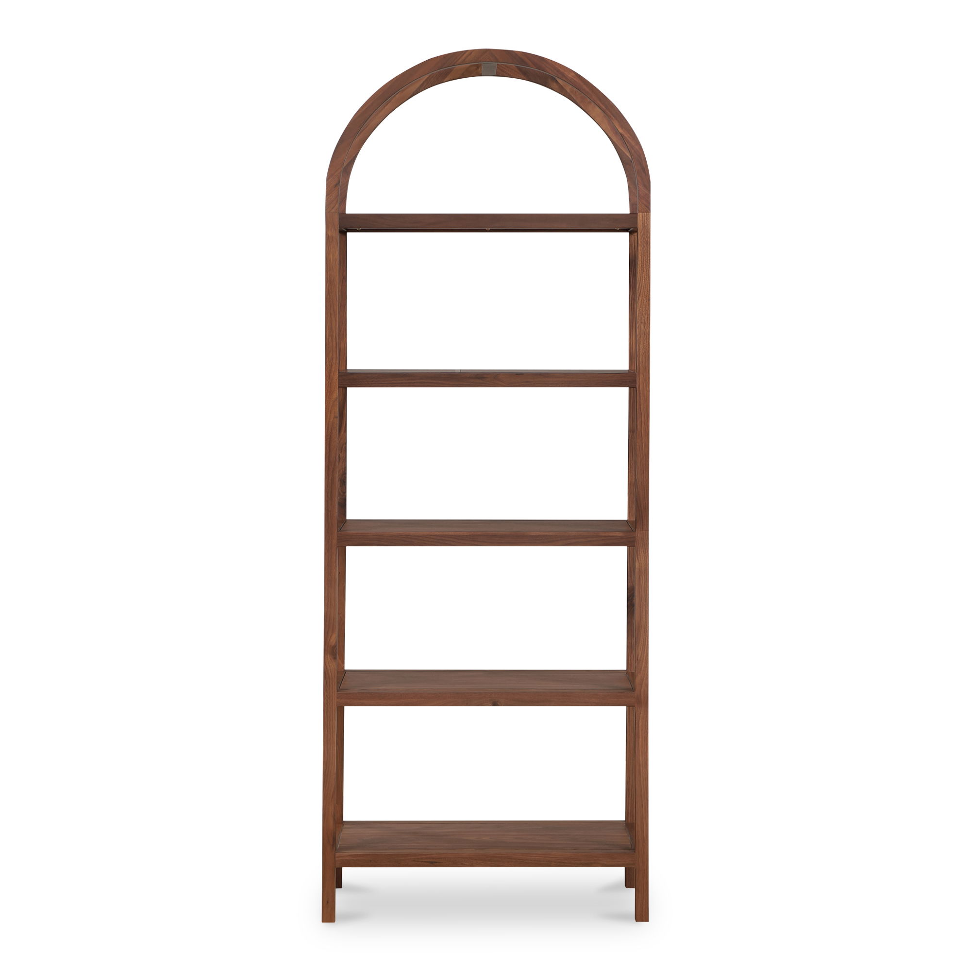 Eero Bookcase Walnut, Shelving & Bookcase by Moe's Home, 30" width x 80" height x 16" depth View 1
