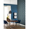 French Marigold Blue & Gold Wallpaper thumbnail 3