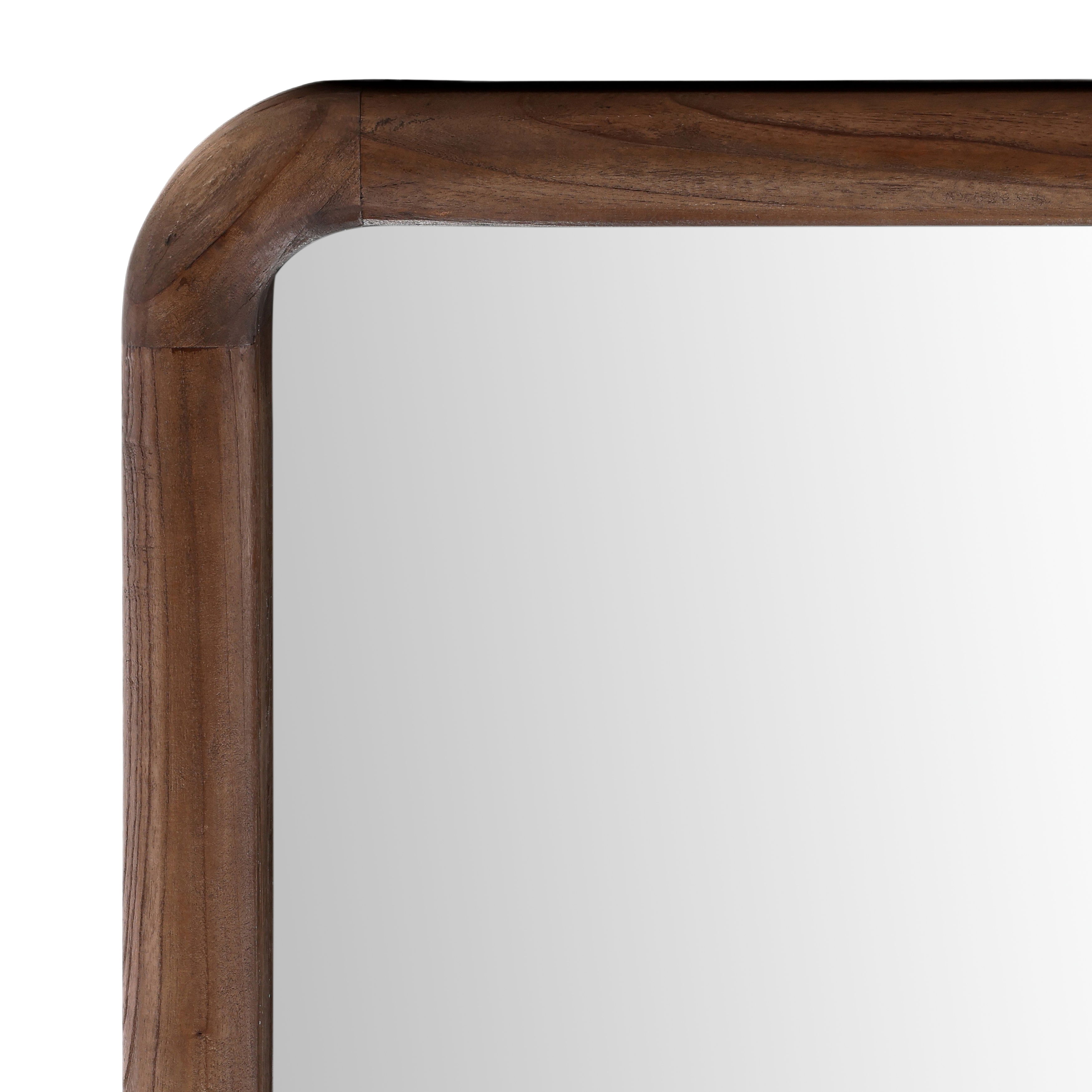 Vanessa Mirror Brown Large, by Dovetail, 37.8" width x 85.04" height x 6.3" depth View 2