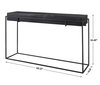 Telone Modern Black Console Table, by Uttermost, 55.12" width x 33.45" height x 14.6" depth thumbnail 3