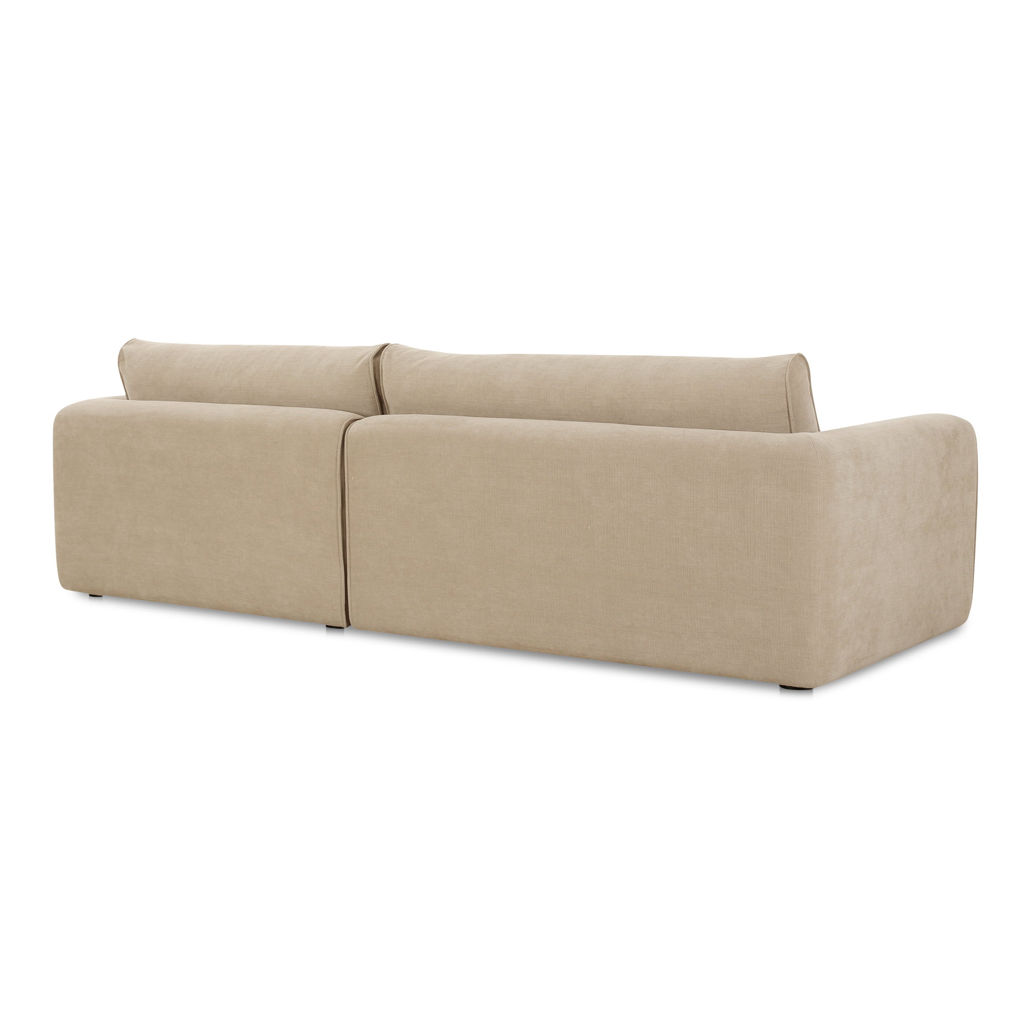 Madrid Right Sectional Cool Beige, Sectional Sofa by Moe's Home, 112" width x 33.5" height x 65" depth View 3