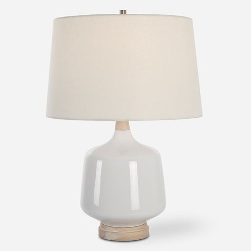 Opal Gloss White Table Lamp