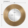 Contessa Round Gold Mirror, by Uttermost, 29.5" width x 29.5" height x 3.75" depth thumbnail 3
