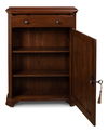 Dante Hall Cabinet, Walnut, Cabinets & Sideboard by Sarreid, 26" length x 7" width x 35" height thumbnail 8