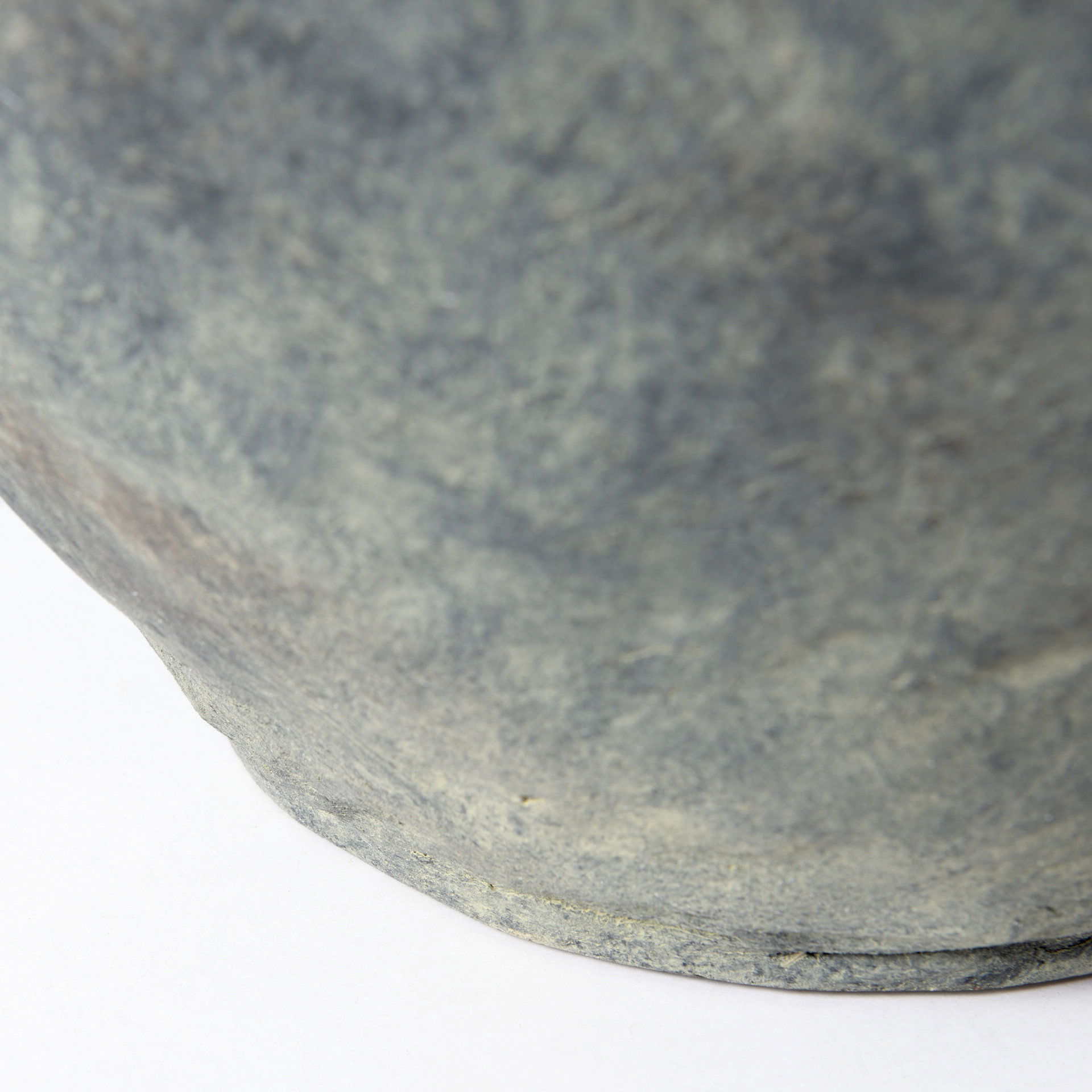 Gobi 20L x 23H Small Gray Ceramic Oval Vase large image 