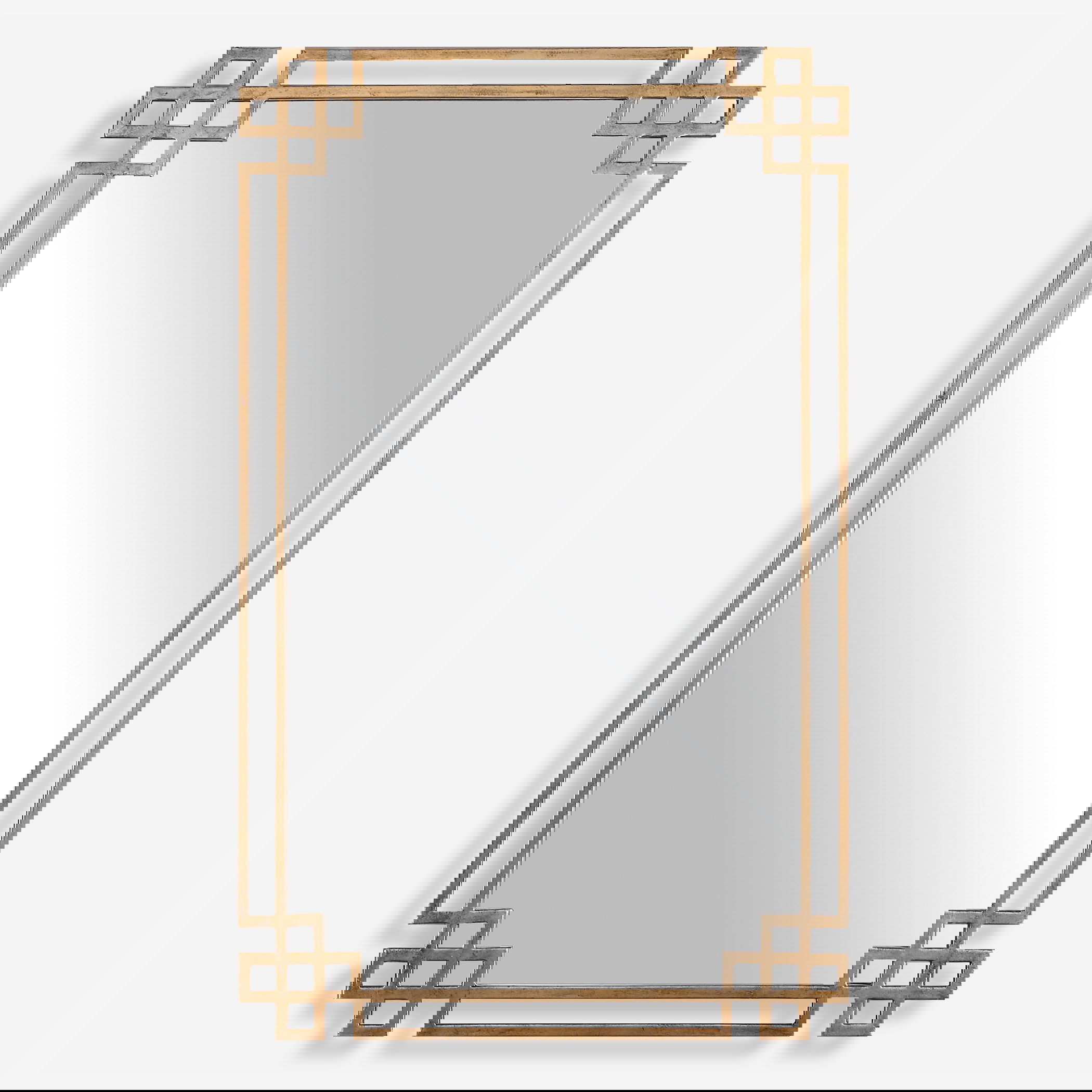 Devoll Antique Gold Mirror, by Uttermost, 22.75" width x 36.62" height x 1" depth View 1