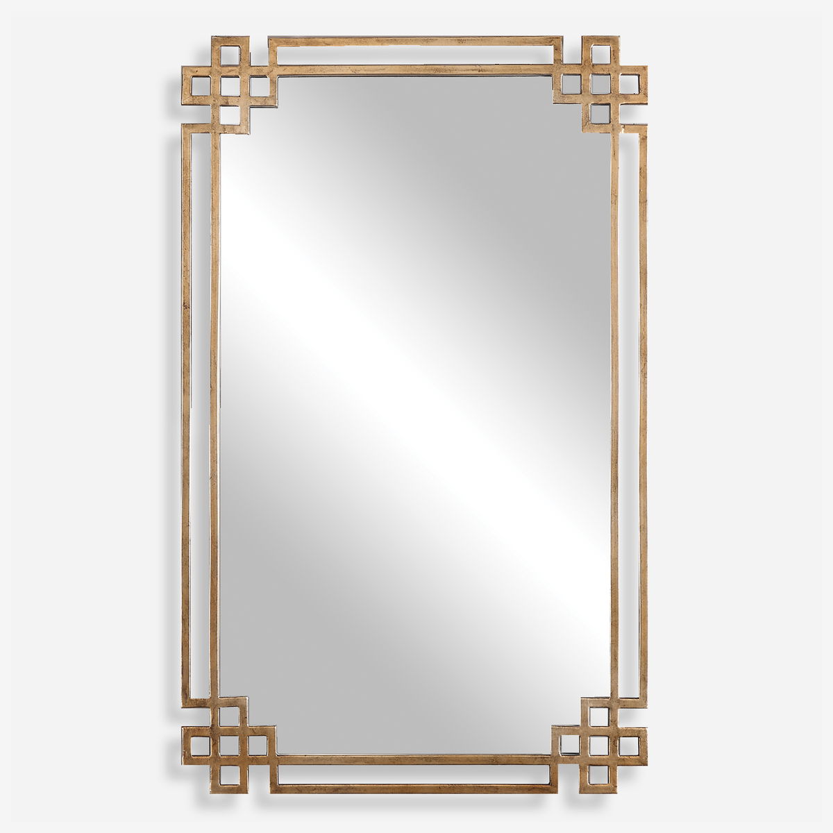 Devoll Antique Gold Mirror, by Uttermost, 22.75" width x 36.62" height x 1" depth View 1