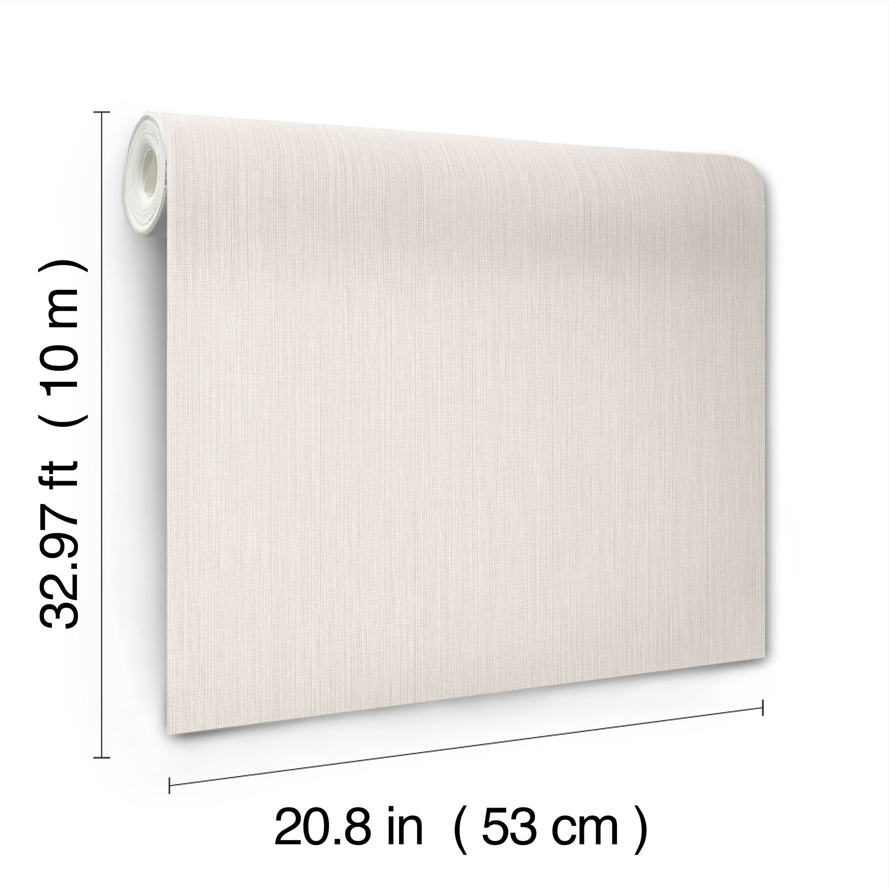 Paloma Texture Linen Wallpaper, by York Wall, 33' length x 1'8.9" width x 0.02" depth View 5