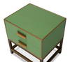 Gideon Shagreen Side Table  Watercress, by Sarreid, 1'6" length x 1'10" width x 2' height thumbnail 10