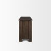 Wallen 2 Door Solid Dark Brown Wood with 3 Drawers Sideboard thumbnail 3