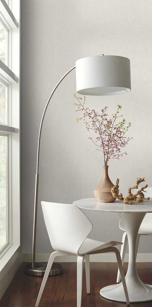Tiled Hexagons White Wallpaper