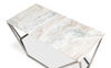 Trapezoid Coffee Table, Marble Top, by Sarreid, 44" length x 23" width x 18" height thumbnail 11