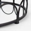 Lenore Round Metal/Mirror Tray Black (Set of 2), Decorative Object by Mercana, 18.9" length x 18.9" width x 4.33" height thumbnail 7