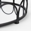 Lenore Round Metal/Mirror Tray Black (Set of 2) thumbnail 5