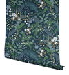 Peacock Garden Navy Peel & Stick Wallpaper thumbnail 2