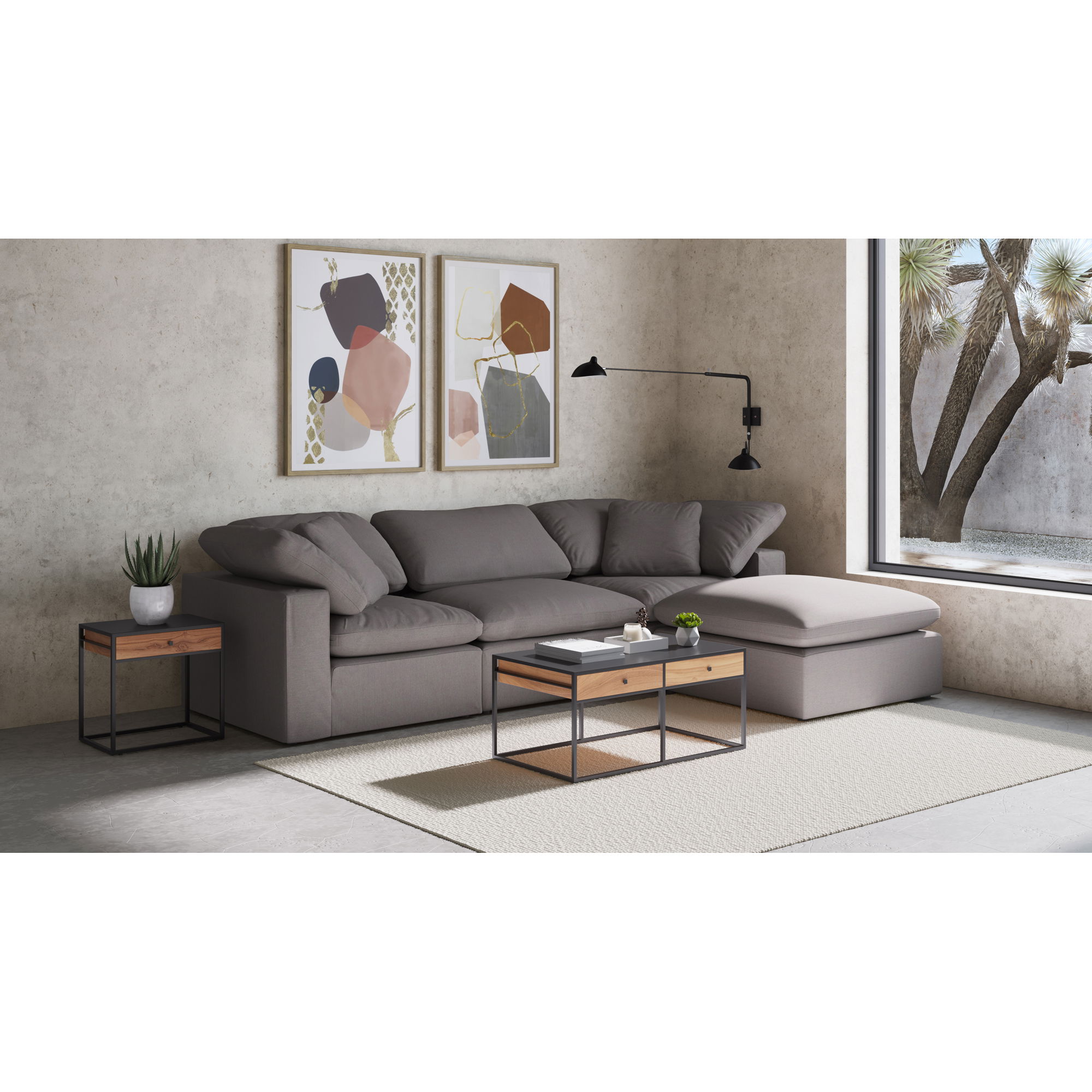 Terra Condo Chair Light Grey large image 