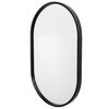 Varina Minimalist Black Oval Mirror thumbnail 5