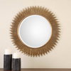 Marlo Round Gold Mirror, by Uttermost, 3' width x 3' height x 1.25" depth thumbnail 4