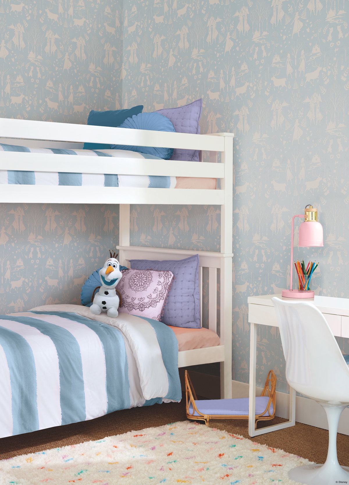 Disney Frozen 2 Nordic Green & Glitter Wallpaper, by York Wall, 33' length x 1'8.5" width x 0.02" depth View 2