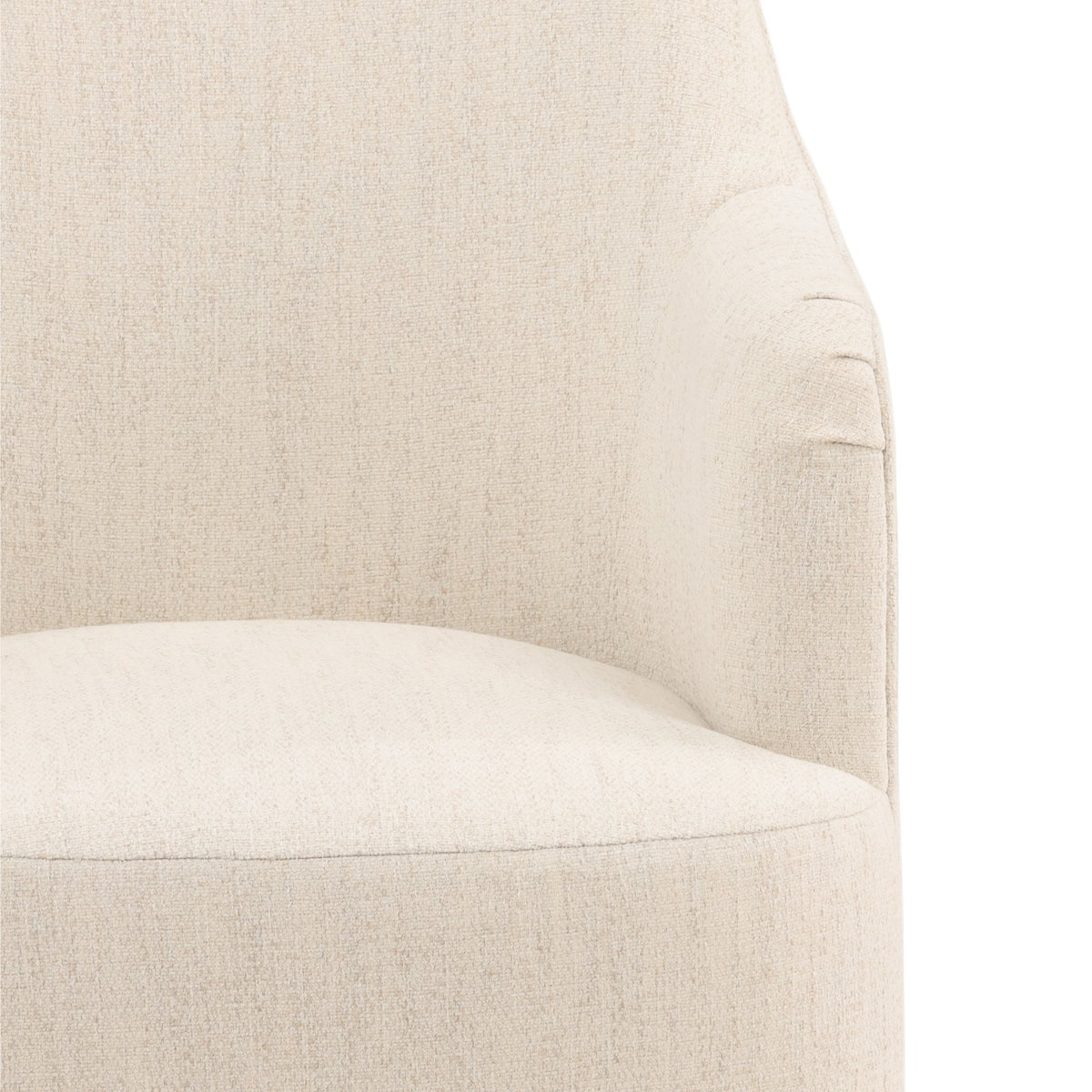 Londyn Dining Chair Cream, by Dovetail, 25" width x 35" height x 27.75" depth View 7
