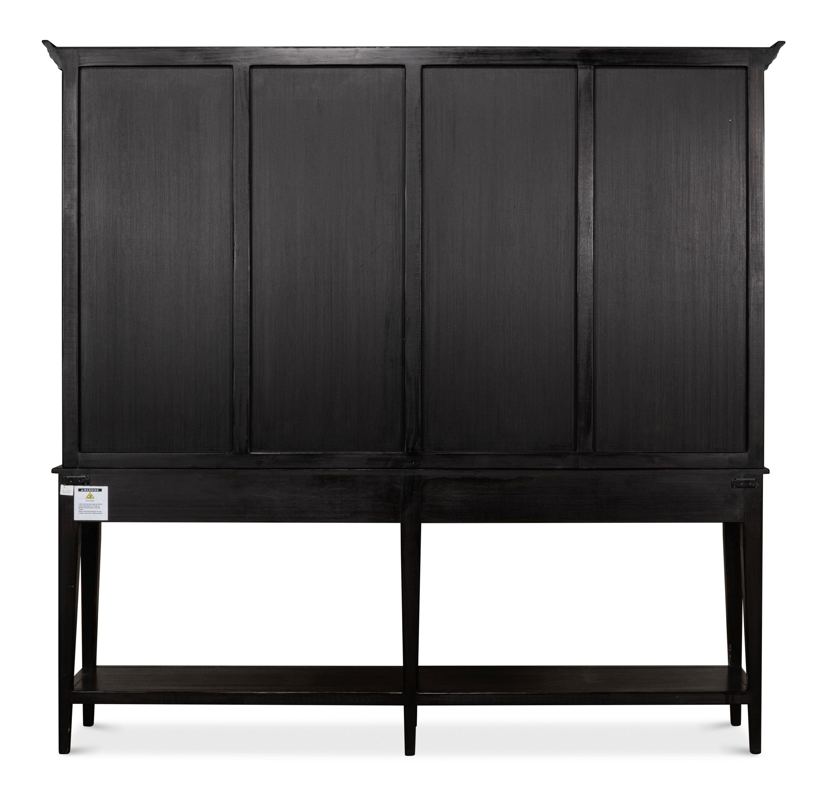 Beacon Hill Display Case, Ebony, Shelving & Bookcase by Sarreid, 88" length x 17" width x 85" height View 3