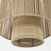 Aviario 14.2 L x 14.2 W x 14.2 H Natural Cane Cylindrical Pendant Light, by Mercana, 12.25" length x 12.25" width x 14.75" height thumbnail 9