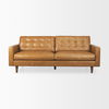 Olaf  Tan Leather Sofa, Sofas & Sectional by Mercana, 88.19" length x 37.8" width x 35.04" height thumbnail 7
