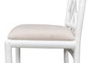 Brighton Bamboo Side Chair, White, Dining Chair by Sarreid, 17" length x 22" width x 39" height thumbnail 6