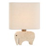 Tusk Travertine Accent Lamp, Table Lamp by Uttermost, 8" width x 11" height x 6" depth thumbnail 6