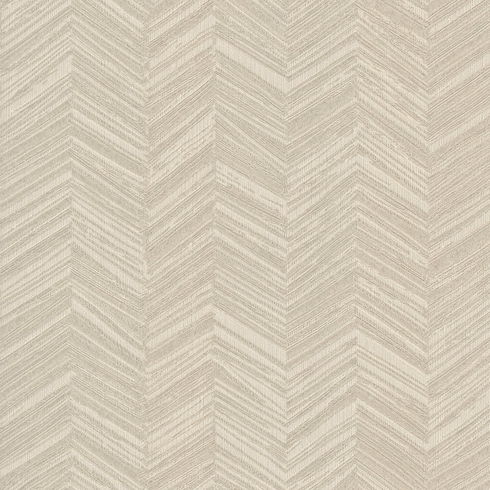 Raised Chevron Beige Wallpaper