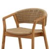 Arrow Outdoor Dining Chair Natural, by Dovetail, 23.81" width x 30" height x 23.42" depth thumbnail 6