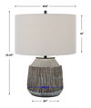 Neolithic Blue-Gray Table Lamp thumbnail 2