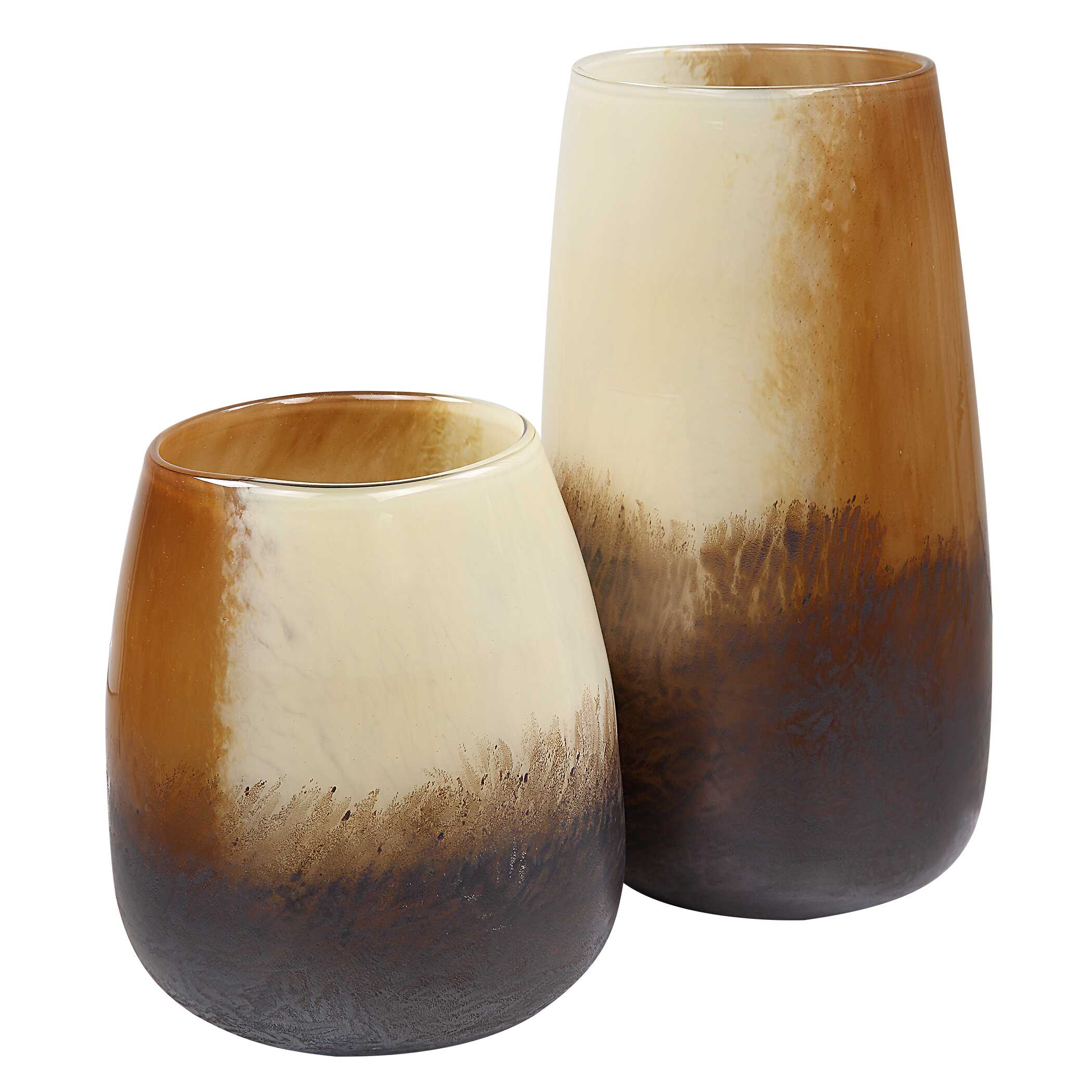 Desert Wind Glass Vases Set/2, Decorative by Uttermost, 6.5" width x 12.25" height x 6.5" depth View 7