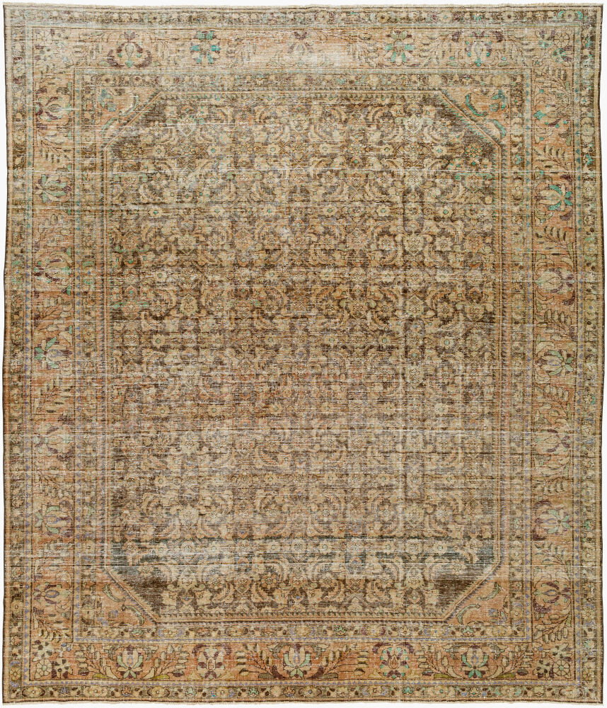 Antique One of a Kind Handmade Rug, by Surya, 11'5.8" length x 9'6.96" width