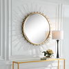 Oracle Round Starburst Mirror, by Uttermost, 55.25" width x 55.25" height x 1.5" depth thumbnail 4