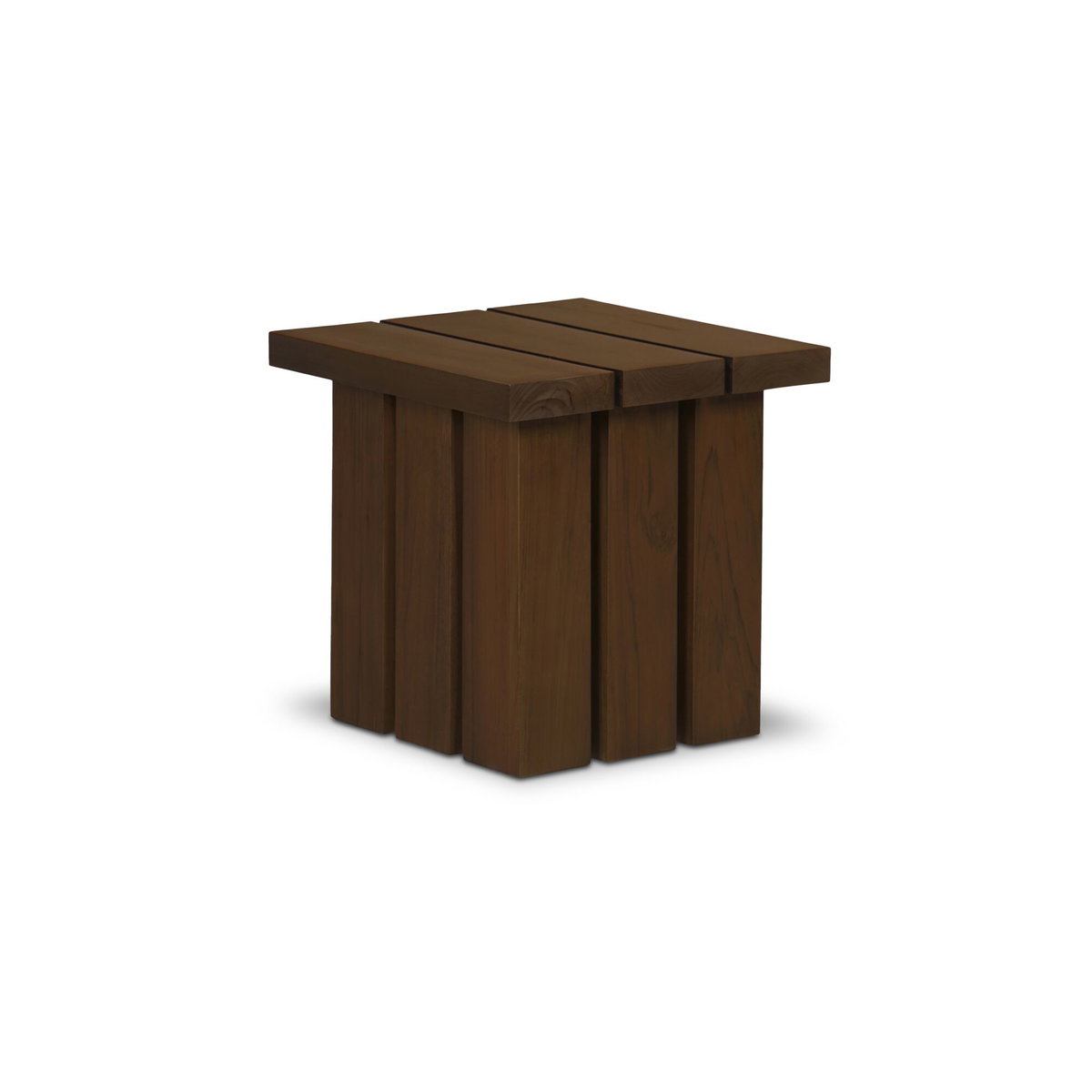Denby Outdoor Side Table Brown, Outdoor Table by Moe's Home, 1'10" width x 1'8" height x 1'10" depth View 2