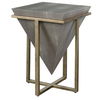 Bertrand Shagreen Accent Table, Furniture by Uttermost, 18.25" width x 25.25" height x 18.25" depth thumbnail 4