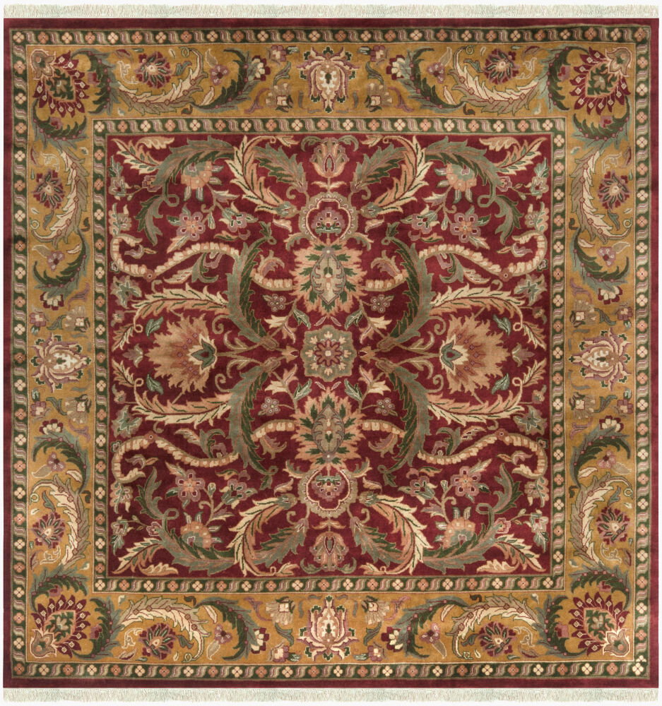 Taj Mahal Handmade Rug, by Surya, 8' length x 8' width