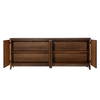 Essie Sideboard Brown, Sideboards & Buffet by Dovetail, 82.75" width x 32.2" height x 15.75" depth thumbnail 5