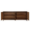 Essie Sideboard Brown, Sideboards & Buffet by Dovetail, 82.75" width x 32.2" height x 15.75" depth thumbnail 5