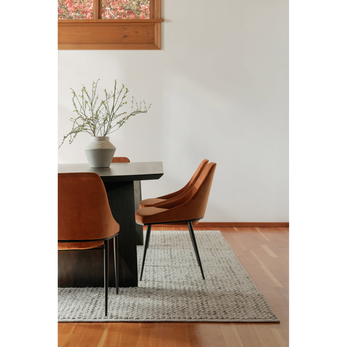 Sedona Dining Chair Amber - Set Of Two, by Moe's Home, 20" width x 31.5" height x 22" depth View 11