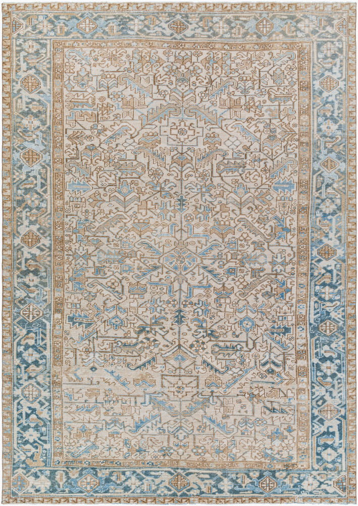 Antique One of a Kind Handmade Rug, by Surya, 10'3" length x 7'4" width